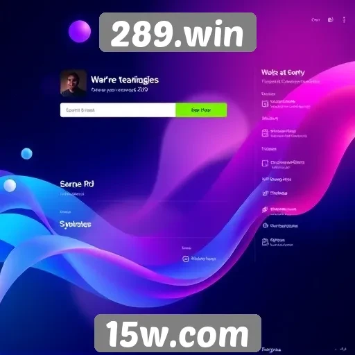 Análise da interface do site 289.win